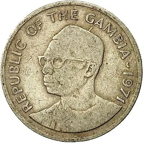 25 бутутов 1971 [Гамбия] — 1