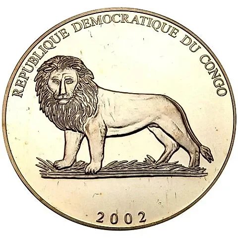5 франков 2002, футбол [Демократическая Республика Конго] — 1