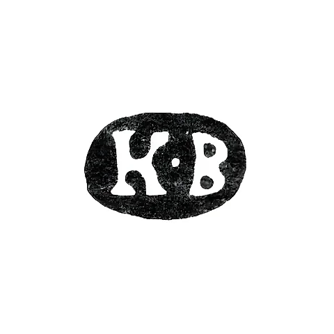 Master's Mark of Karl Werlin - Saint Petersburg - initials "K-V" - 1871-1878