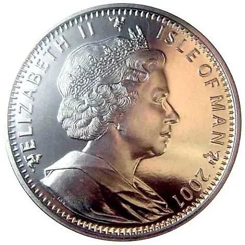 1 крона 2001, Гарри ловит Золотого снитча [Остров Мэн] — 1