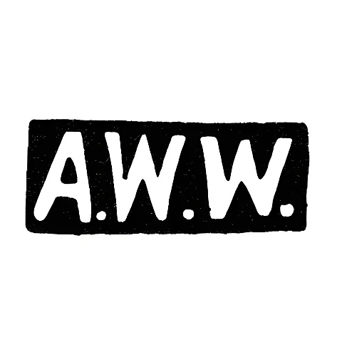 Клеймо мастера Векман Андрей Вильгельмович - Москва - инициалы "A.W.W." - 1870-1880 гг.