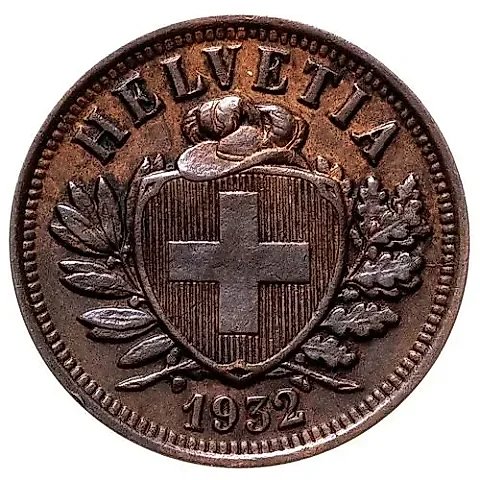 2 Rappen 1932-1941 [Switzerland] — 1