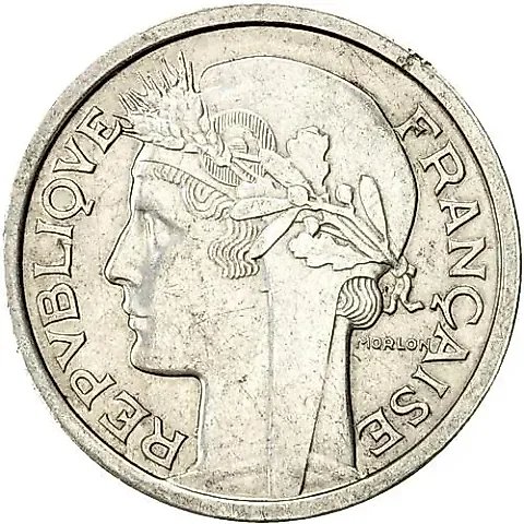 1 Franc 1949, B, Mint Mark: "B" - "Beaumont-le-Roger" [France] — 1