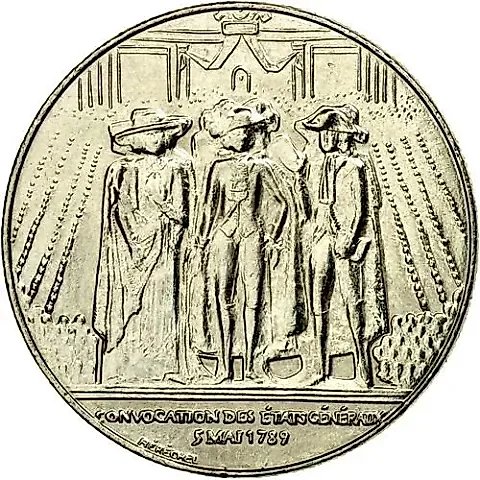 1 Franc 1989, Bicentennial of the United States [France] — 1
