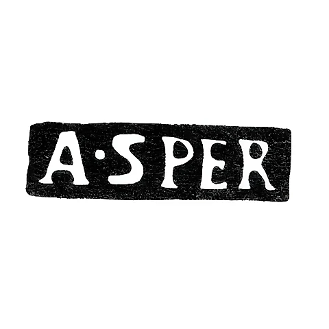 Клеймо мастера Шпер Адольф - Ленинград - инициалы "A-SPER"