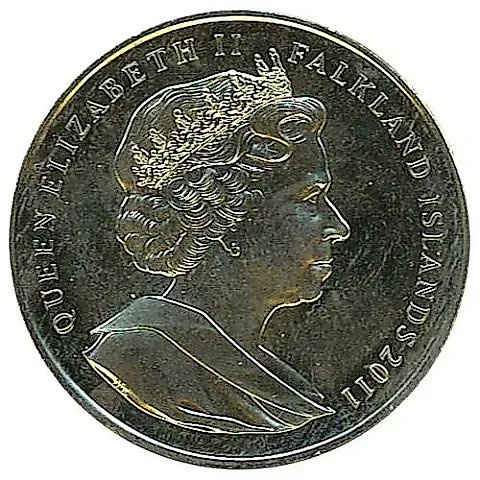 1 крона 2011, 70 лет Поисково-спасательной службе [Фолклендские острова] — 1