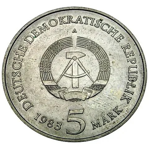 5 Mark 1983, Wittenberg [Germany / GDR] — 1