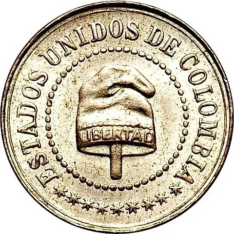 2½ Centavos 1886 [Colombia] — 1