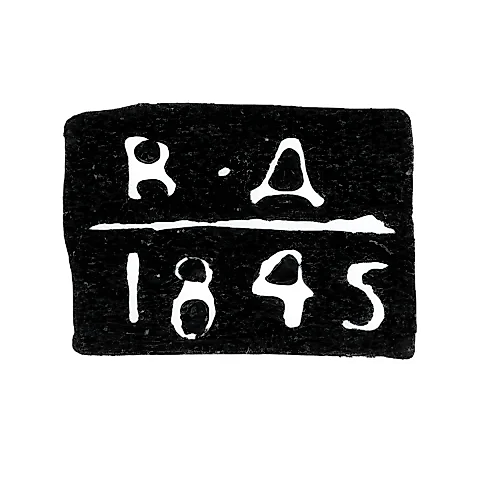 Клеймо пробирного мастера Ярославля - Дубинин Василий Федорович - инициалы "В-Д" - 1841-1848 гг.