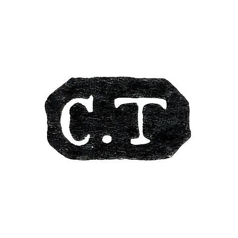 Клеймо мастера Тегельстен Карл Иоганн - Ленинград - инициалы "C.T"
