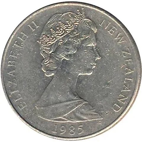 20 Cents 1985 [New Zealand] — 1
