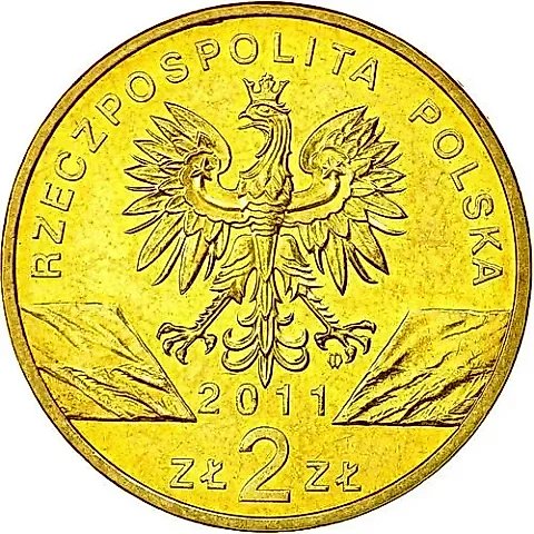 2 злотых 2011, барсук [Польша] — 1