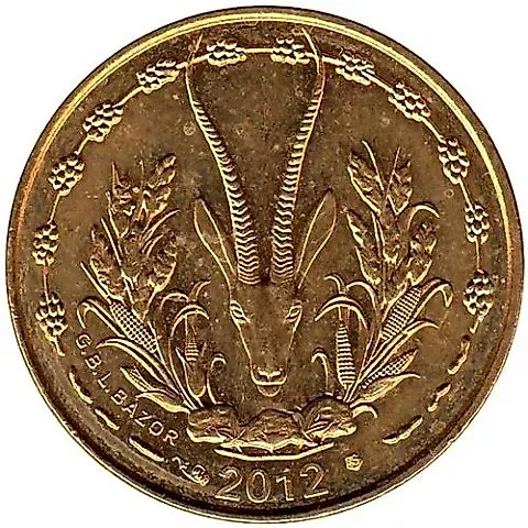 5 Francs 2012 [West Africa (BCEAO)] — 1