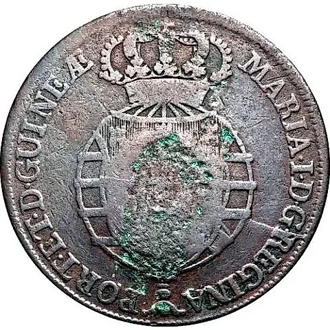 ½ макуты 1789, Перечекан на ¼ макуты [Ангола] — 1