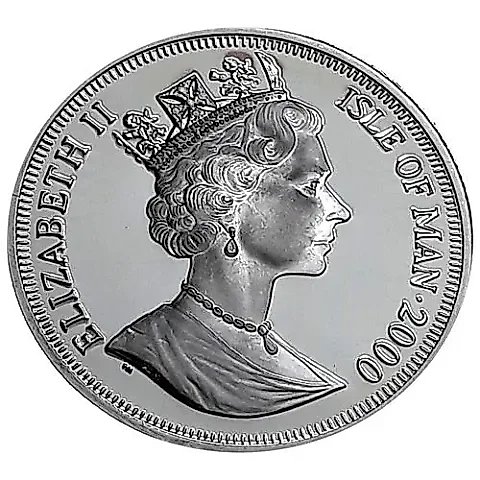 1 крона 2000, Жизнь и время Королевы-матери - Королевский визит на остров Мэн [Остров Мэн] — 1