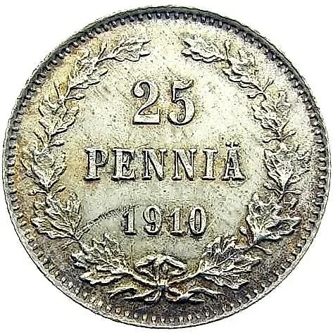 25 пенни 1910, L — 1