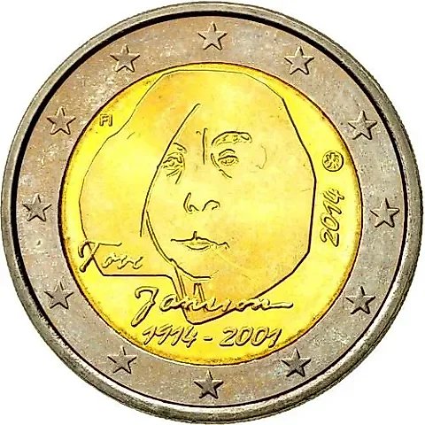 2 евро 2014, 100 лет со дня рождения Туве Янссон [Финляндия] — 1
