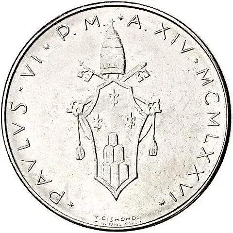 100 лир 1976 [Ватикан] — 1