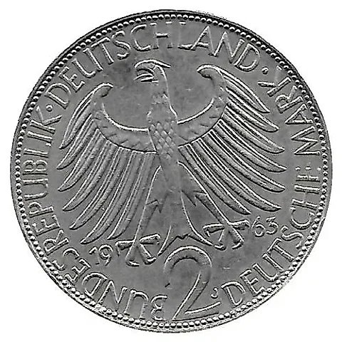 2 Marks 1963, J, Max Planck [Germany] — 1