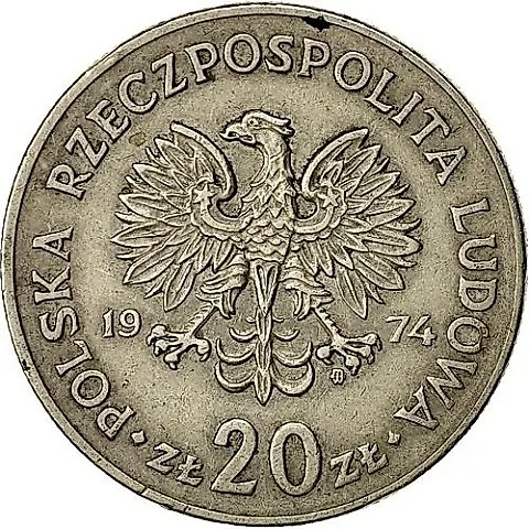 20 злотых 1974, MW, Новотко [Польша] — 1