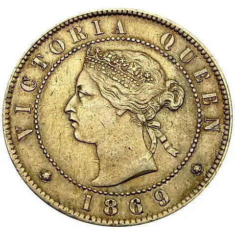 1/2 пенни 1869 [Ямайка] — 1