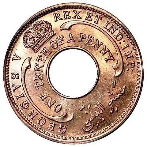 1/10 Penny 1928, without mint mark [British West Africa] — 1