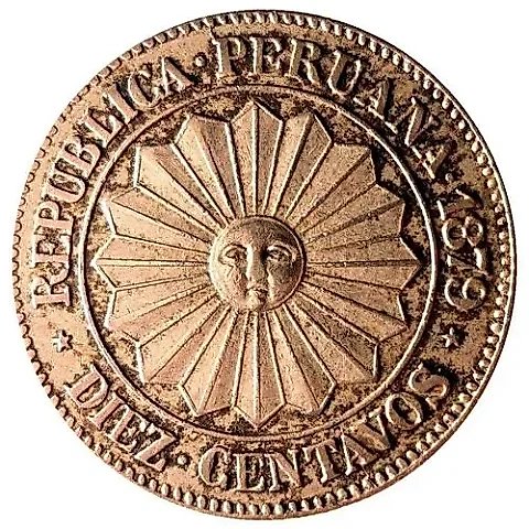 10 Centavos 1879 [Peru] — 1