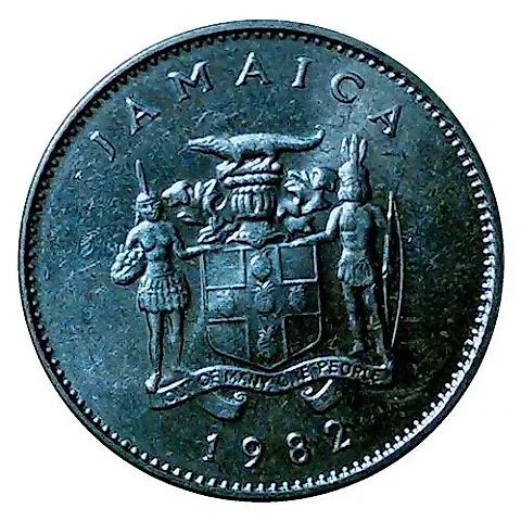 10 Cents 1982, No Mint Mark [Jamaica] — 1