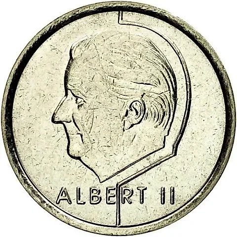 1 Franc 1998, Inscription in Dutch - "BELGIE" [Belgium] — 1