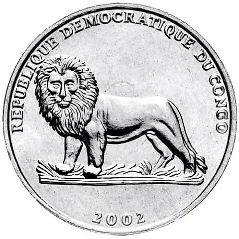 50 Centimes 2002, Butterfly [Democratic Republic of the Congo] — 1