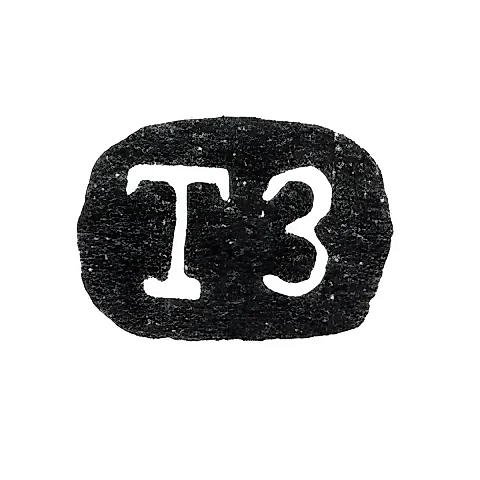 Master's Mark of Zalesov T. - Leningrad - initials "TZ" - 1848-1854