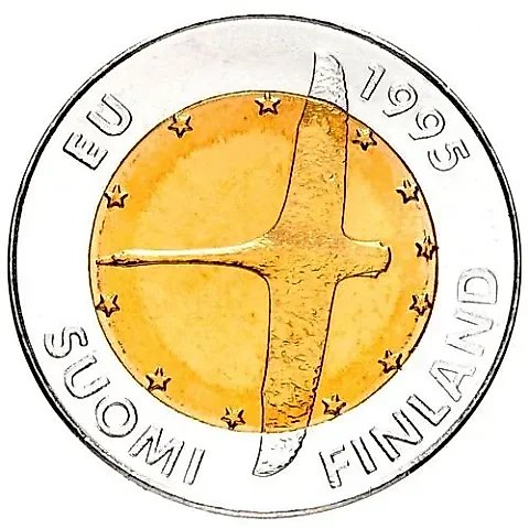 10 марок 1995, Вступление Финляндии в Европейский союз [Финляндия] — 1