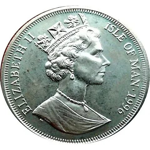 1 Crown 1996, Alexander Graham Bell, Voice Transmission [Isle of Man] — 1