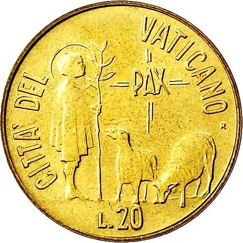 20 Lire 1984 [Vatican] — 2