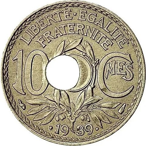 10 сантимов 1939 [Франция] — 2