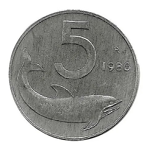 5 Lire 1986 [Italy] — 1
