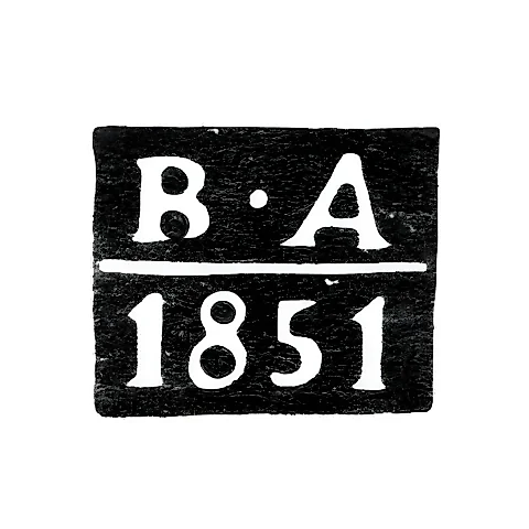 Novgorod Assay Master's Mark - Vasily Abakumov - initials "VA" - 1838-1853