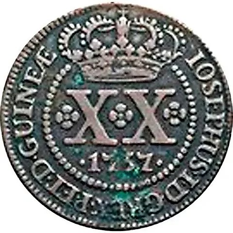 20 Reis 1752-1757 [Angola] — 1