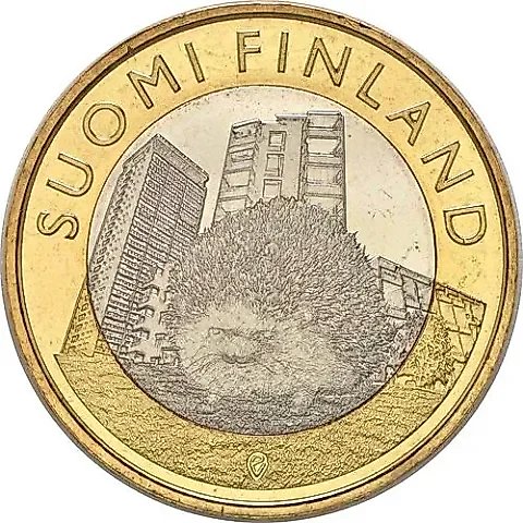 5 евро 2015, Исторические регионы Финляндии. Животные - Уусимаа [Финляндия] — 1