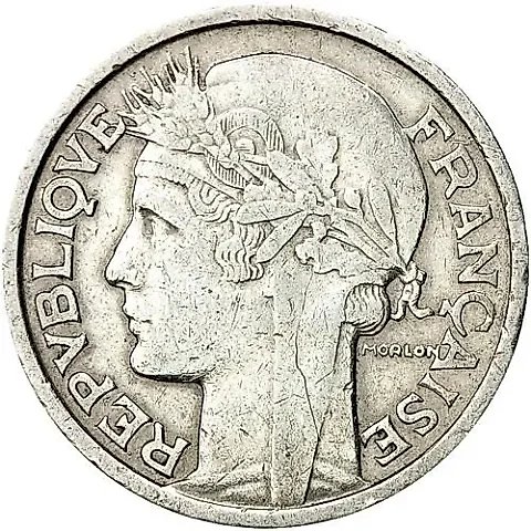 2 франка 1947, без отметки монетного двора [Франция] — 1