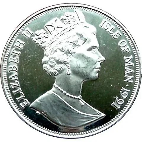 1 крона 1991, Кубок Америки, Сан-Диего 1992 [Остров Мэн] — 1