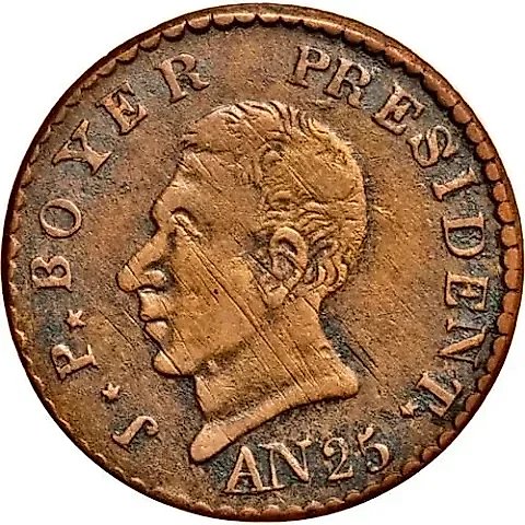 25 Centimes 1828, Copper [Haiti] — 1