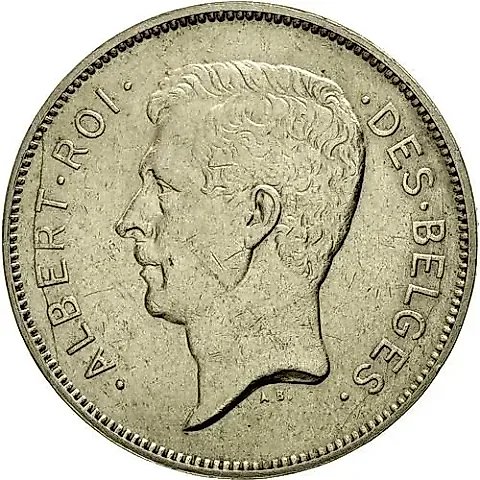 20 Francs 1932, French Inscription [Belgium] — 1
