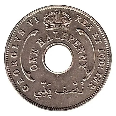 ½ Penny 1937-1947 [British West Africa] — 1