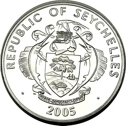 5 Rupees 2005, Pope Benedict XVI [Seychelles] — 1