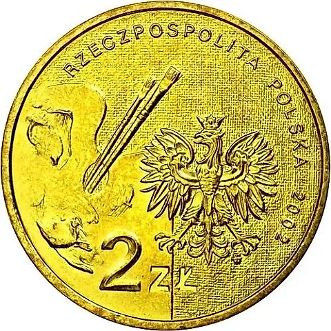 2 злотых 2002, Ян Матейко [Польша] — 1