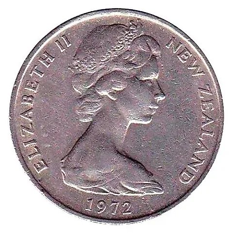 20 Cents 1972 [New Zealand] — 1