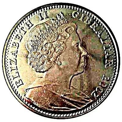 1 Crown 2002, 50 Years of the Reign of Queen Elizabeth II - Royal Carriage [Gibraltar] — 1