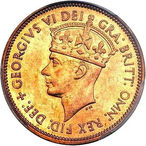 1 Shilling 1951, KN, mint mark: "KN" - King's Norton Metal, Birmingham [British West Africa] — 1