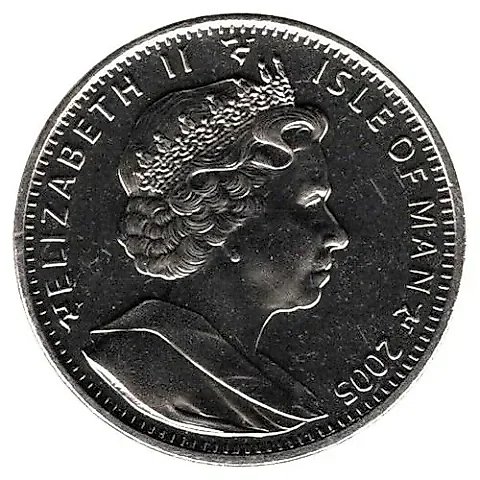 1 Crown 2005, 200th Anniversary of the Battle of Trafalgar - Napoleon and Nelson [Isle of Man] — 1